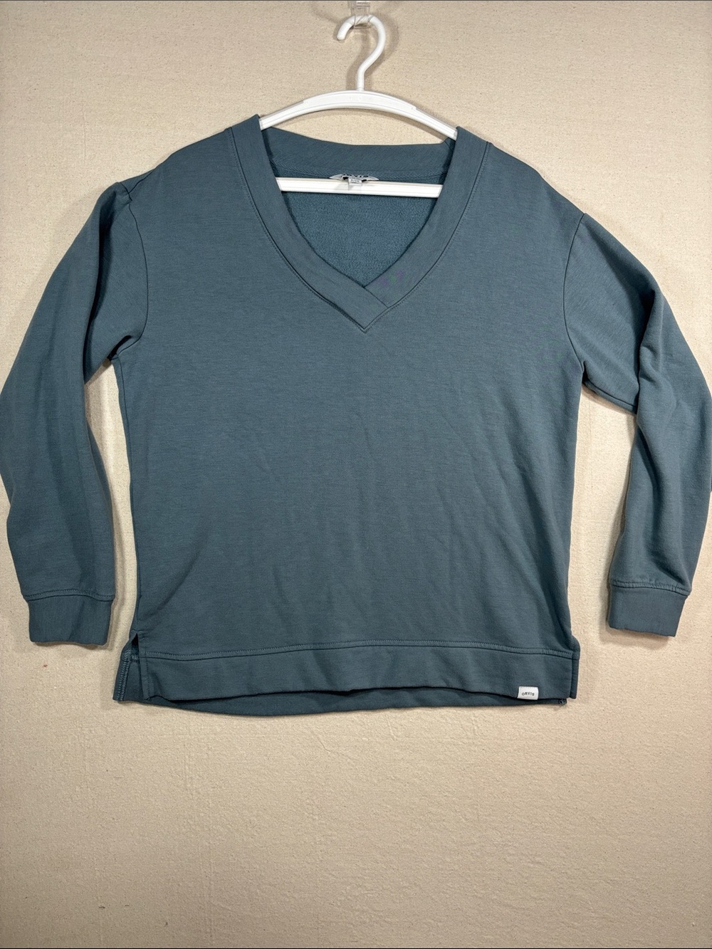 Orvis Teal V-Neck Women's Sweatshirt